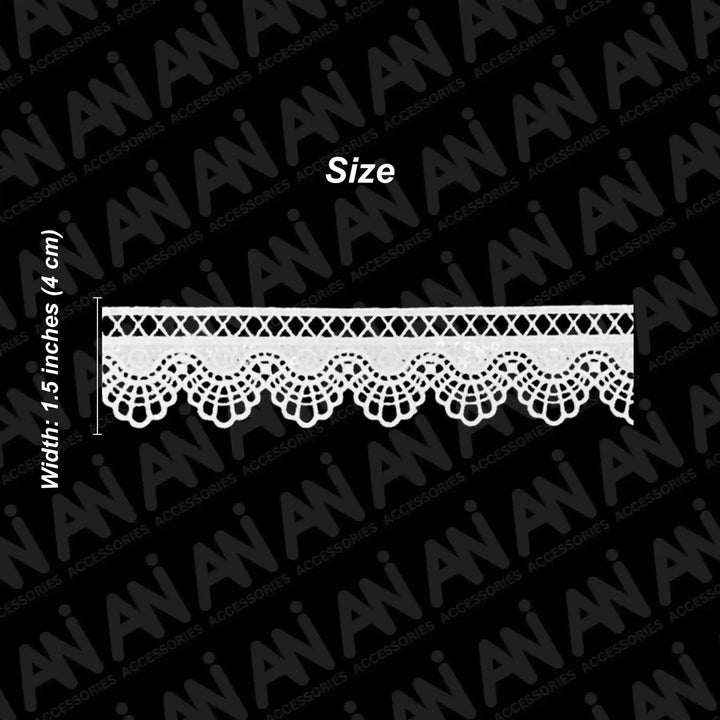 Medallion Border style Lace trim | 2  Meter