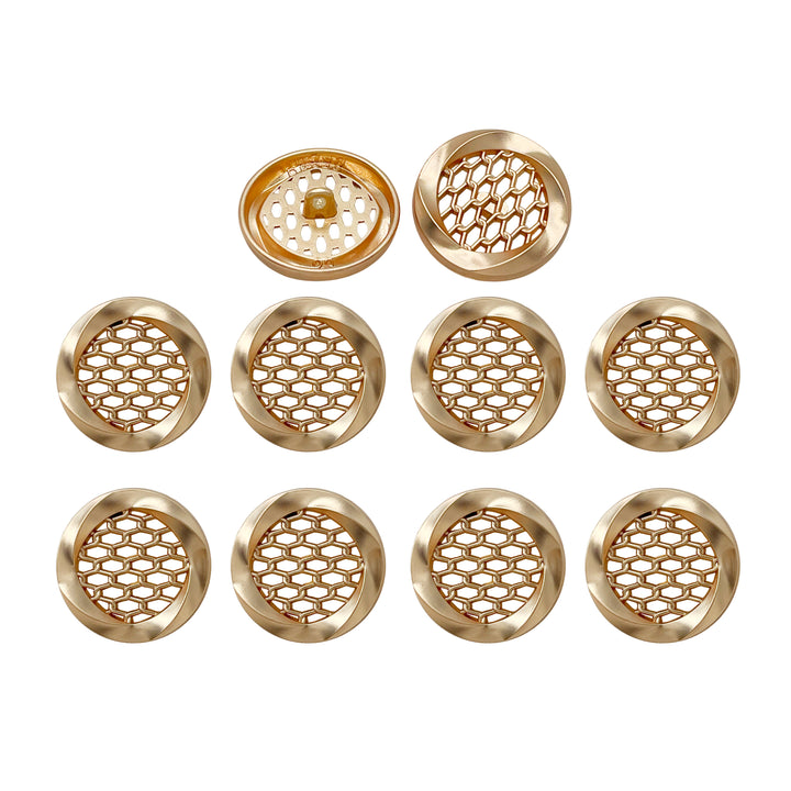 Honey Comb Metal Buttons