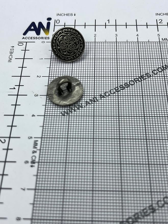 Royal Design Metal Buttons for Shirt & Blazer