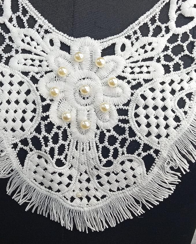 Frengies Design Net White Lace Neckline