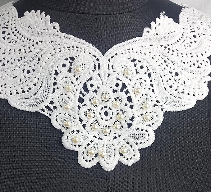 Stylized Floral Lace Dyeable Yoke