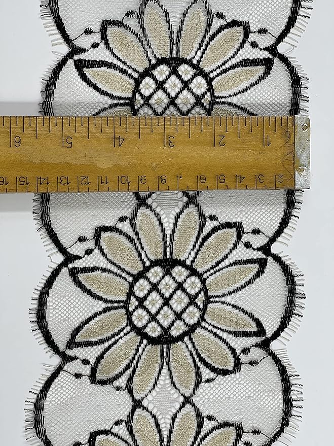 Imported 3 Meter Net Scallop Nylon Eyelash Lace