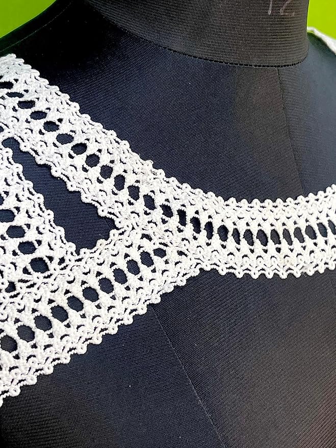 White Crochet Halter Neckline