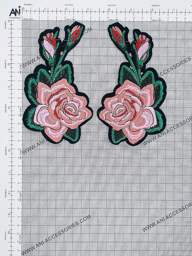 Embroidered Floral Sew Patch