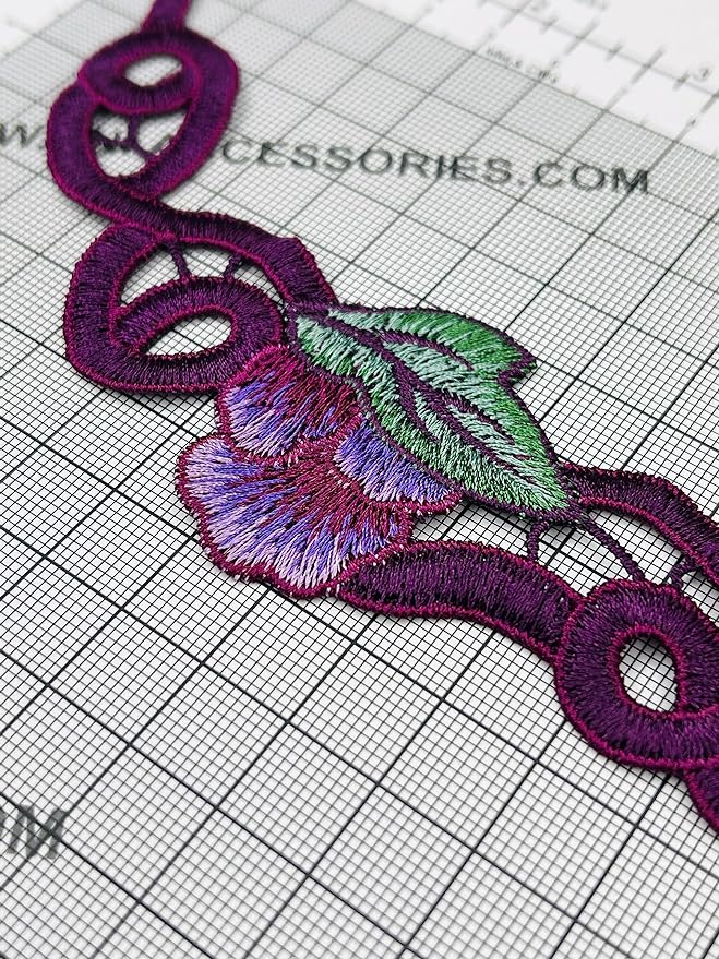 Purple Grapevine Sew or Hot-fix Patch