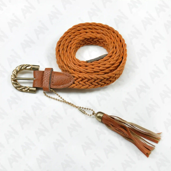 Elegant Macrame Braided Belt