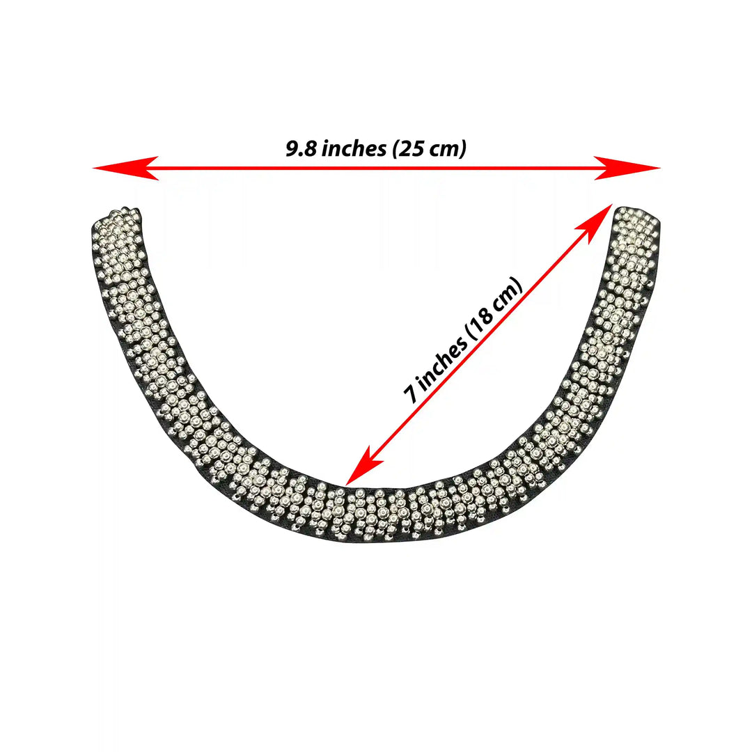 Casual Style Beaded Scoop Neckline