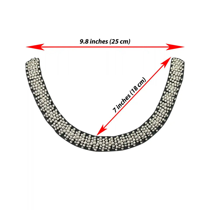 Casual Style Beaded Scoop Neckline