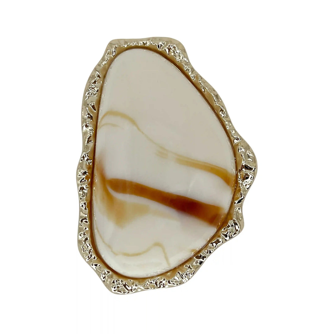 Organic Marbled Stone Buckles