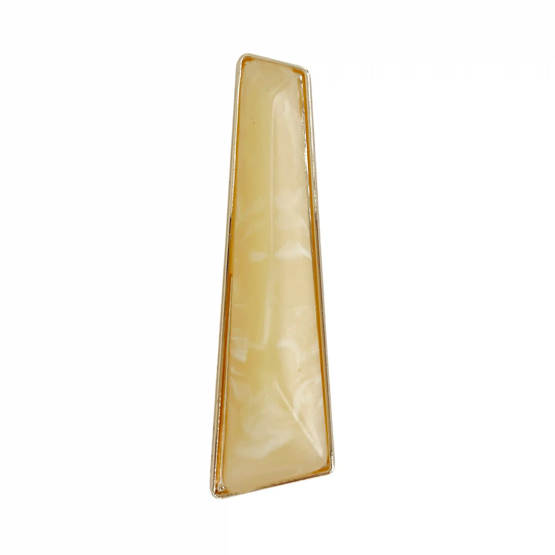 Marble Trapezoid Gold Buckle