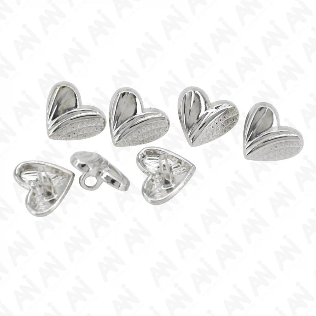 Heart Shape Metal Shirt Buttons
