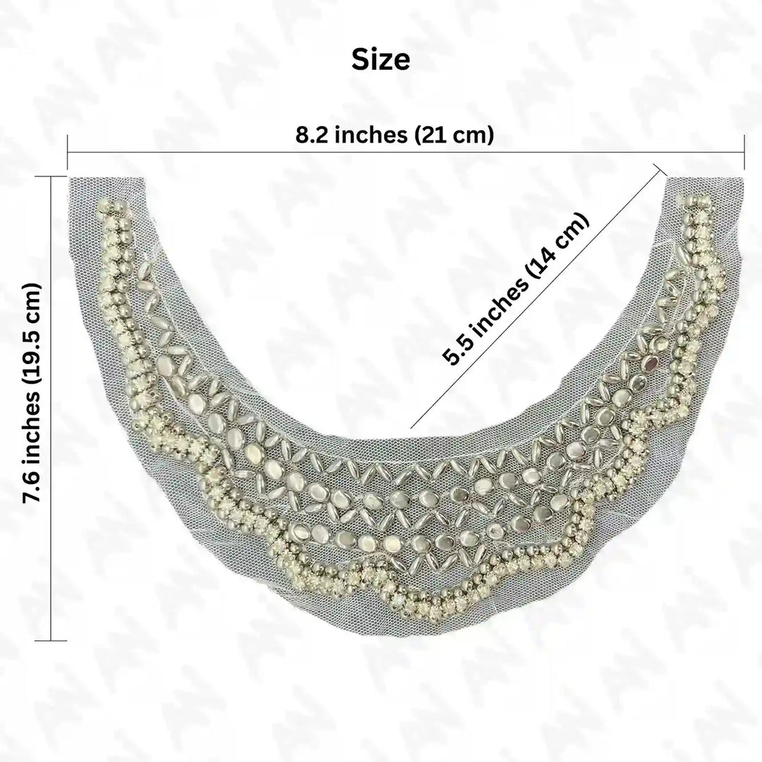 Elegant Art Deco Inspired Round Neckline