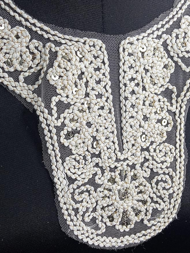 Exquisite Rope Style Lace Yoke