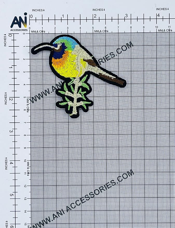 Multicolour Bird Combo Embroidered & Sequins Sewable Patch