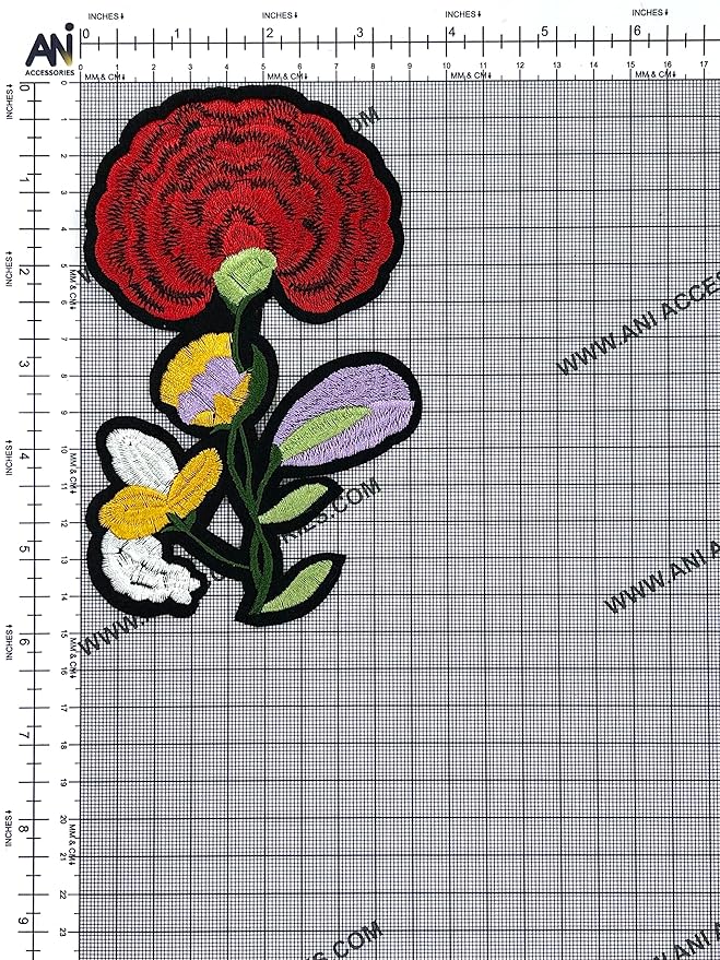 Unique Blossom Design Sew Patch