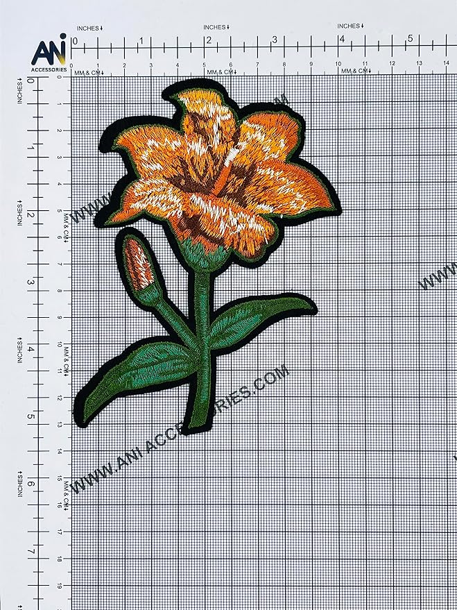 Orange Tiger Feel Lily Patch