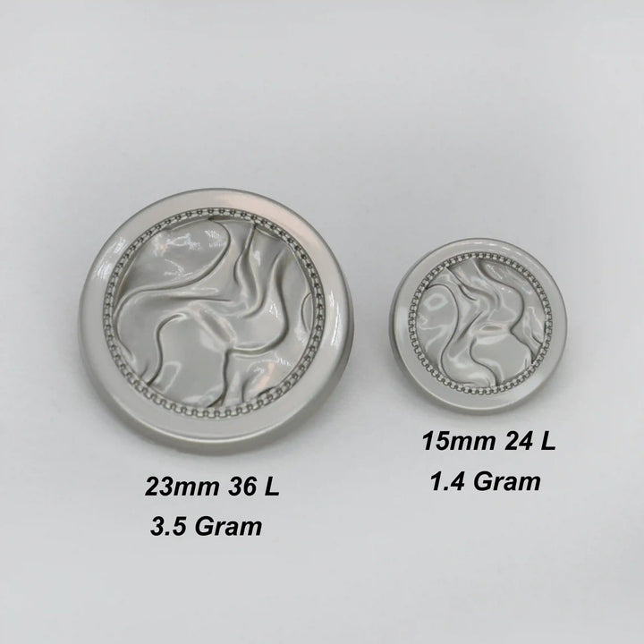 Drapery Design Metal Button | 23mm & 15mm