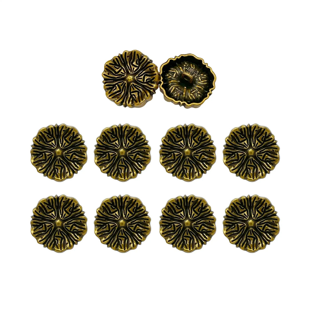 Blooming Beauty Metal Buttons | 18m, 20mm, 23mm