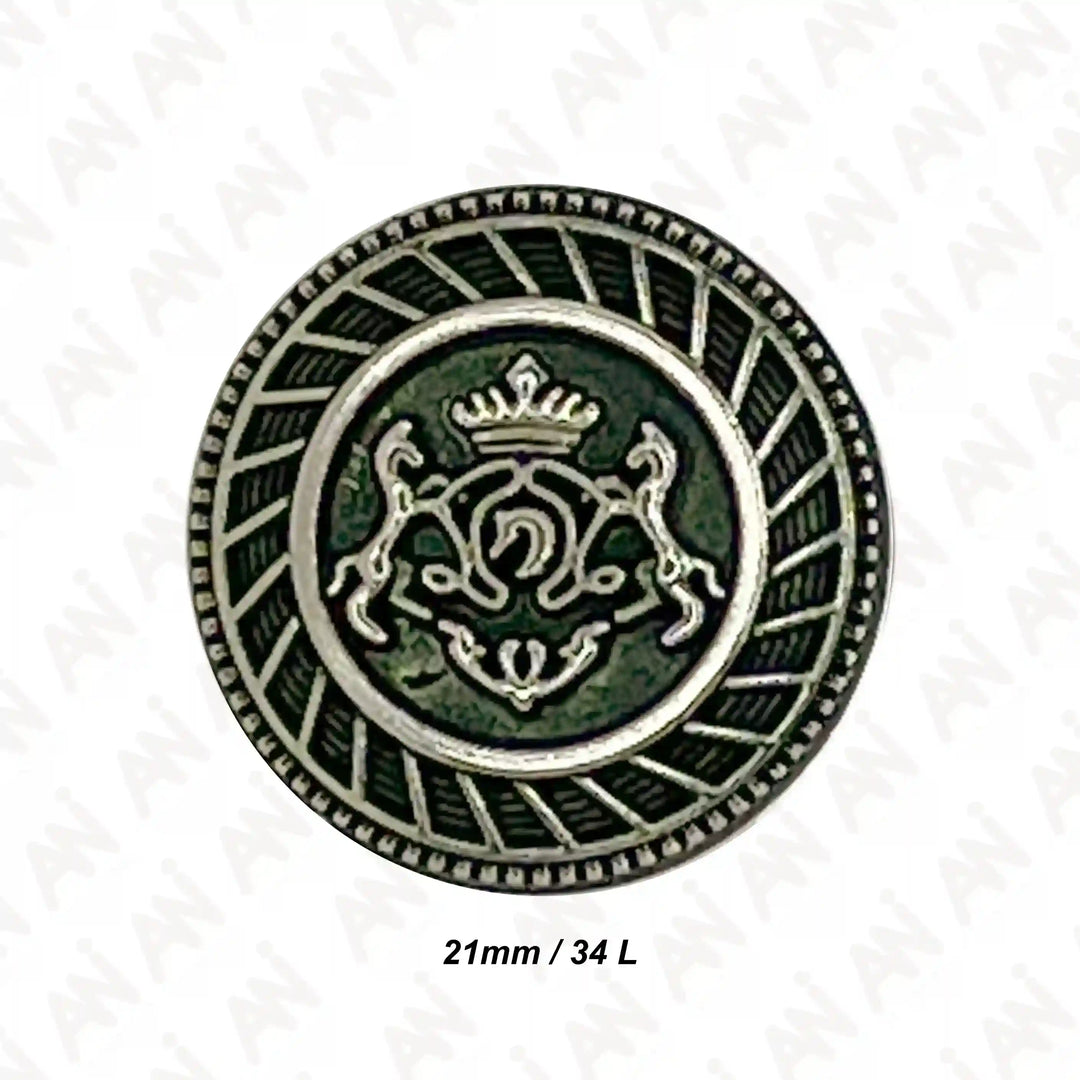 Royal Insignia Metal Buttons | 18mm & 21mm