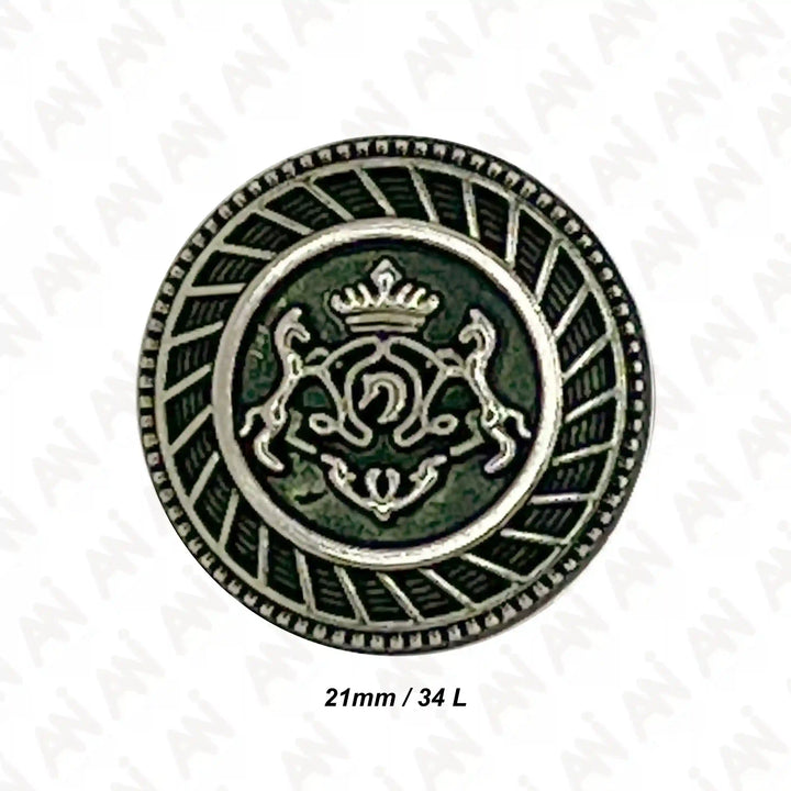 Royal Insignia Metal Buttons | 18mm & 21mm