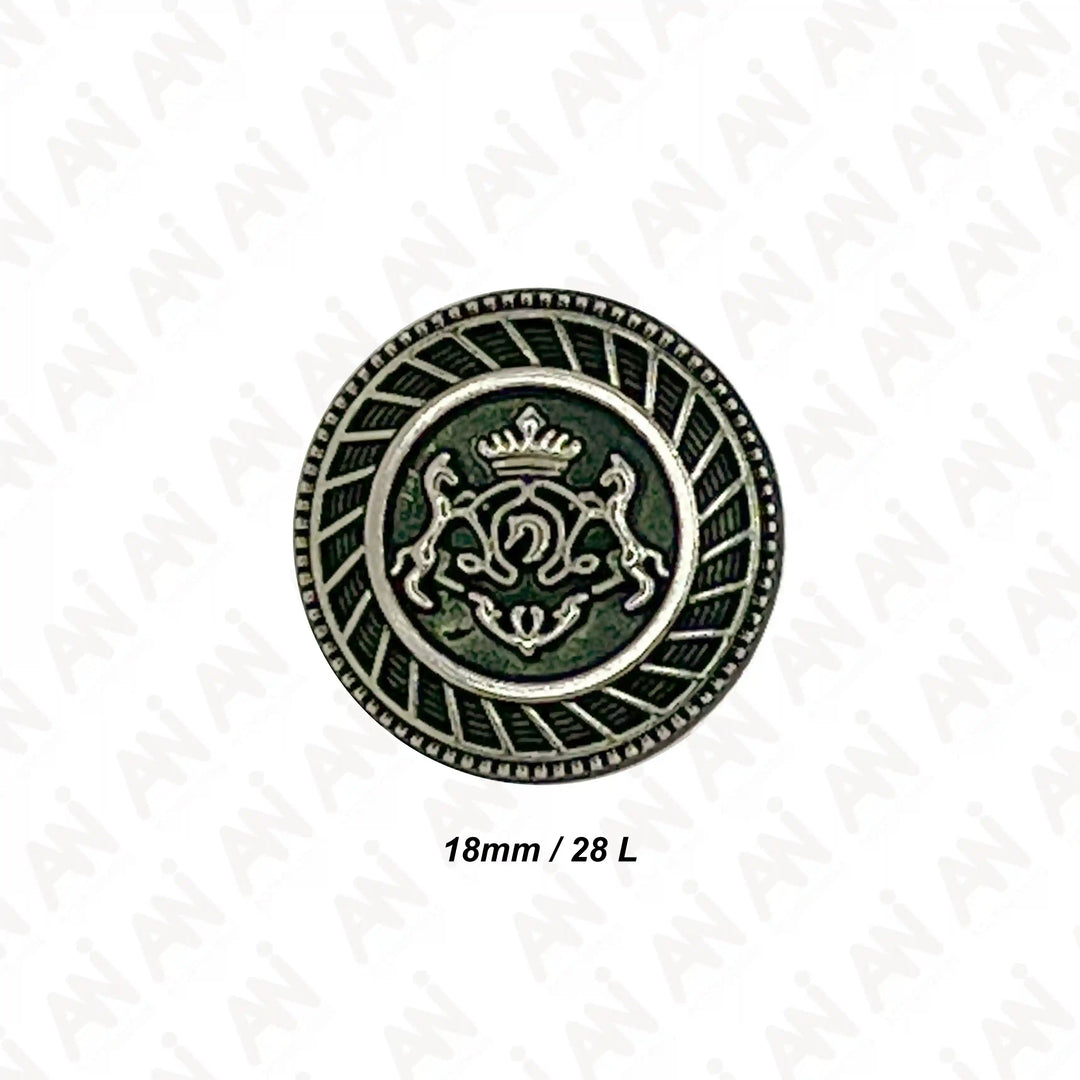 Royal Insignia Metal Buttons | 18mm & 21mm