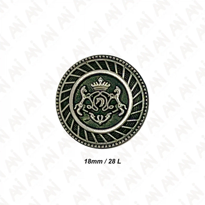 Royal Insignia Metal Buttons | 18mm & 21mm