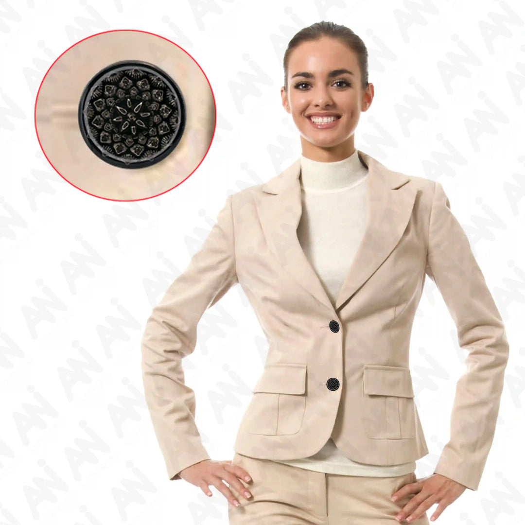Embossed Inspire Metal Button