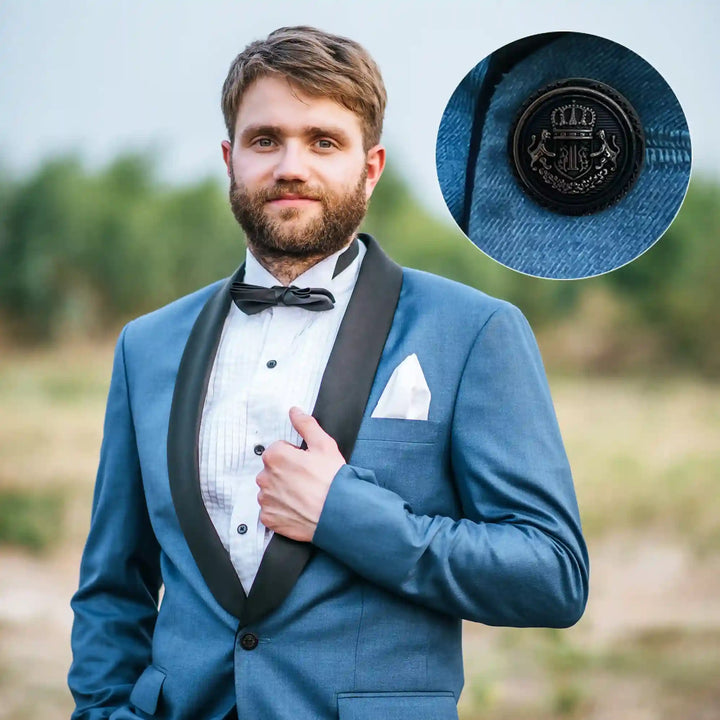 Elegant Anchor Style Metal Buttons