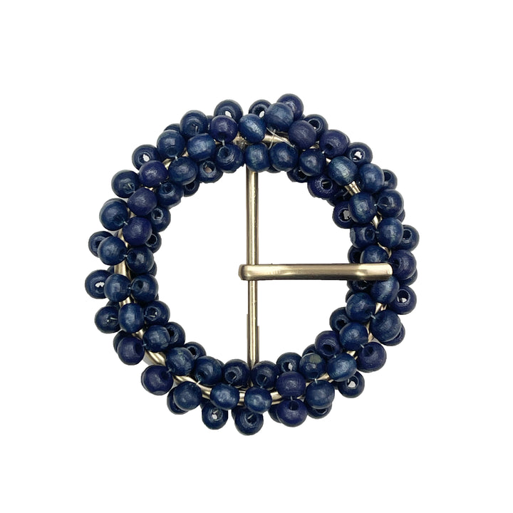 Prong Beaded Circle Buckle for Seasonal Wardrobe Essentials