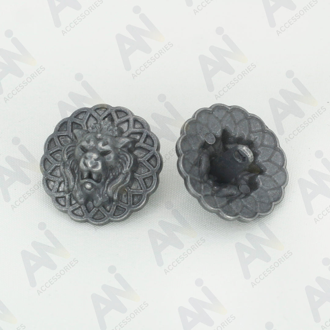 Lion Head Buttons for Clothing and Accessories