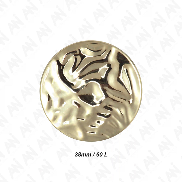 Hammered Metal Buttons | 38mm(60L)