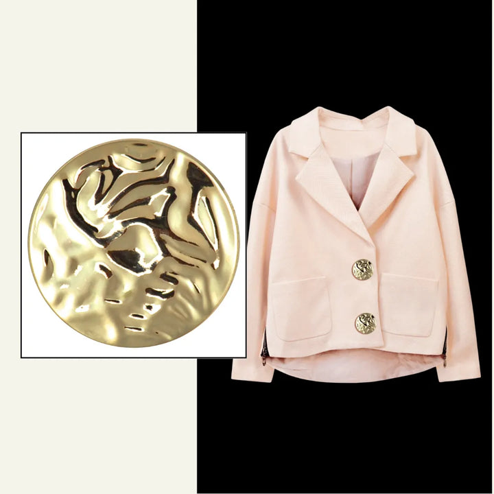 Hammered Metal Buttons | 38mm(60L)