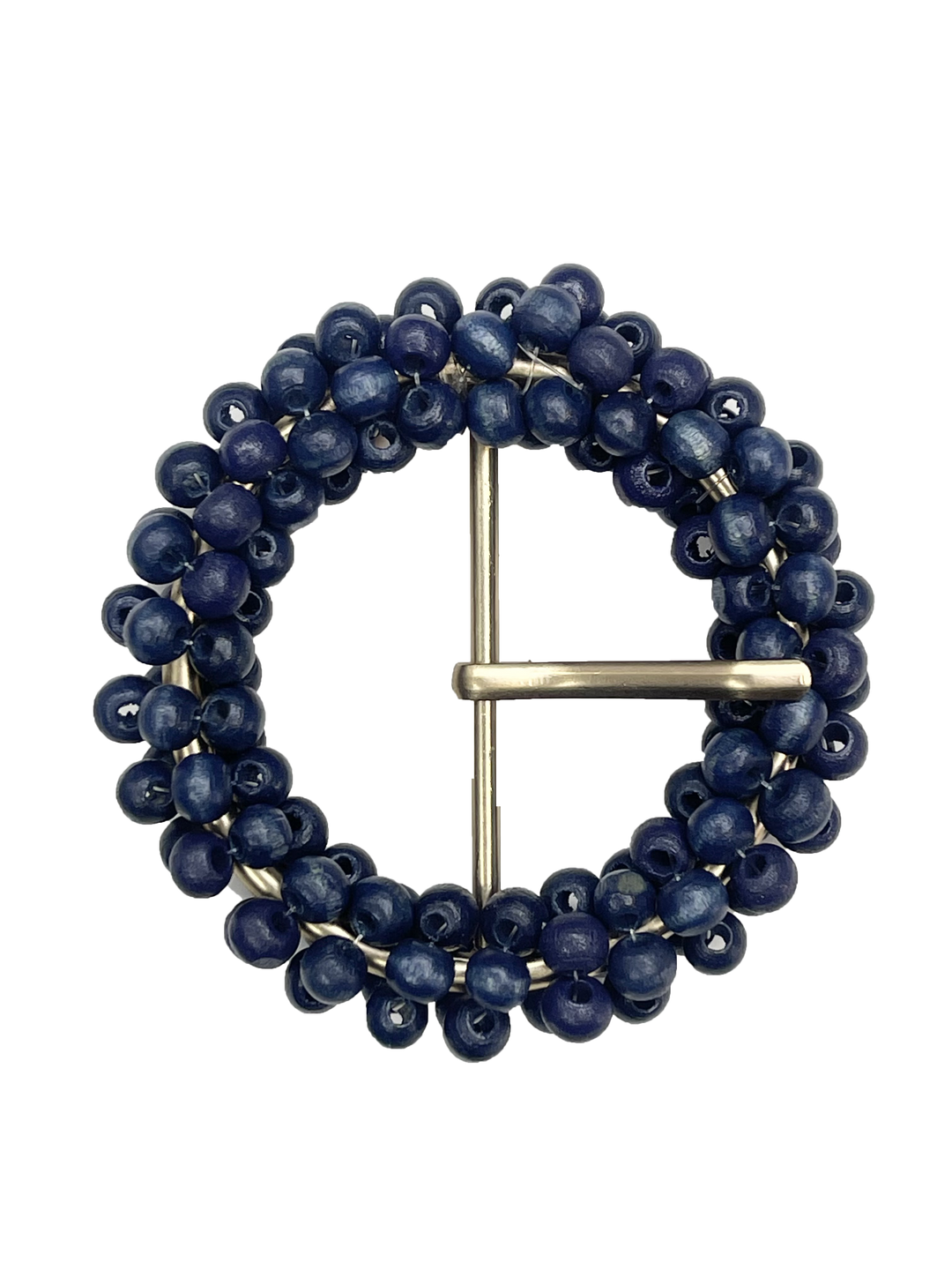 Prong Beaded Circle Buckle for Seasonal Wardrobe Essentials