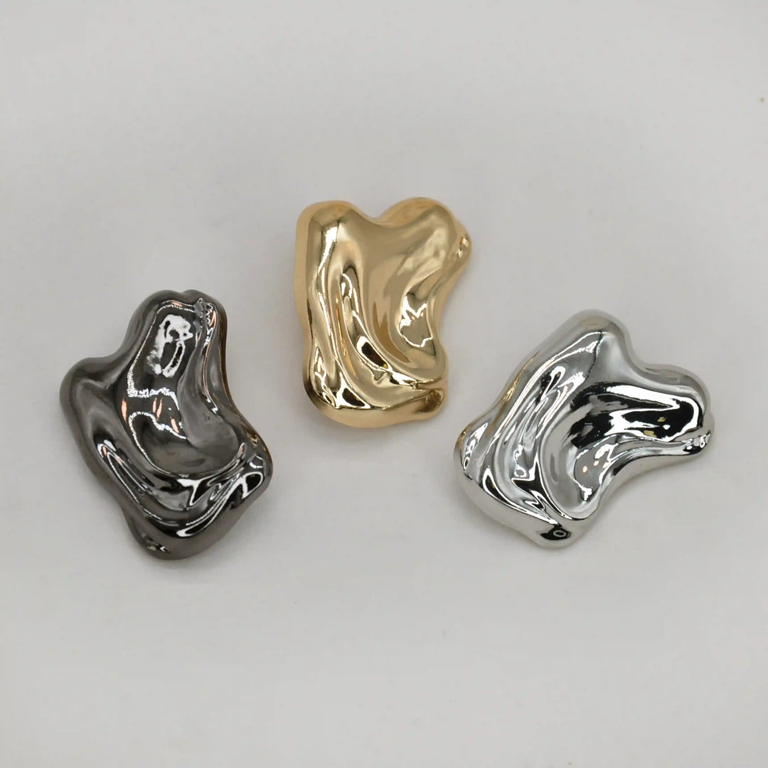 Irregular Shape Metal Buttons | 38mm, 24mm & 20mm