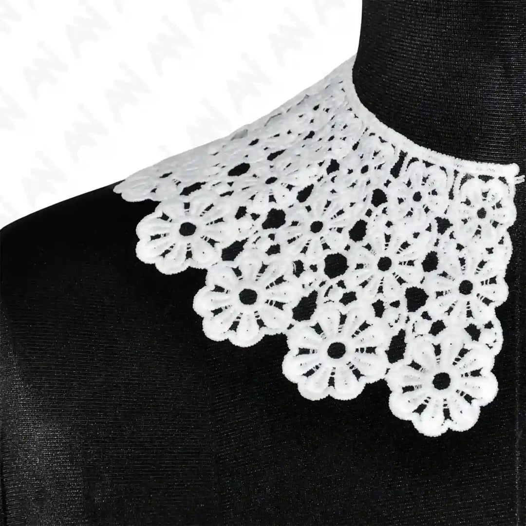 Flowing Floral Lace Neck Collar Big & Small | Small for Kids