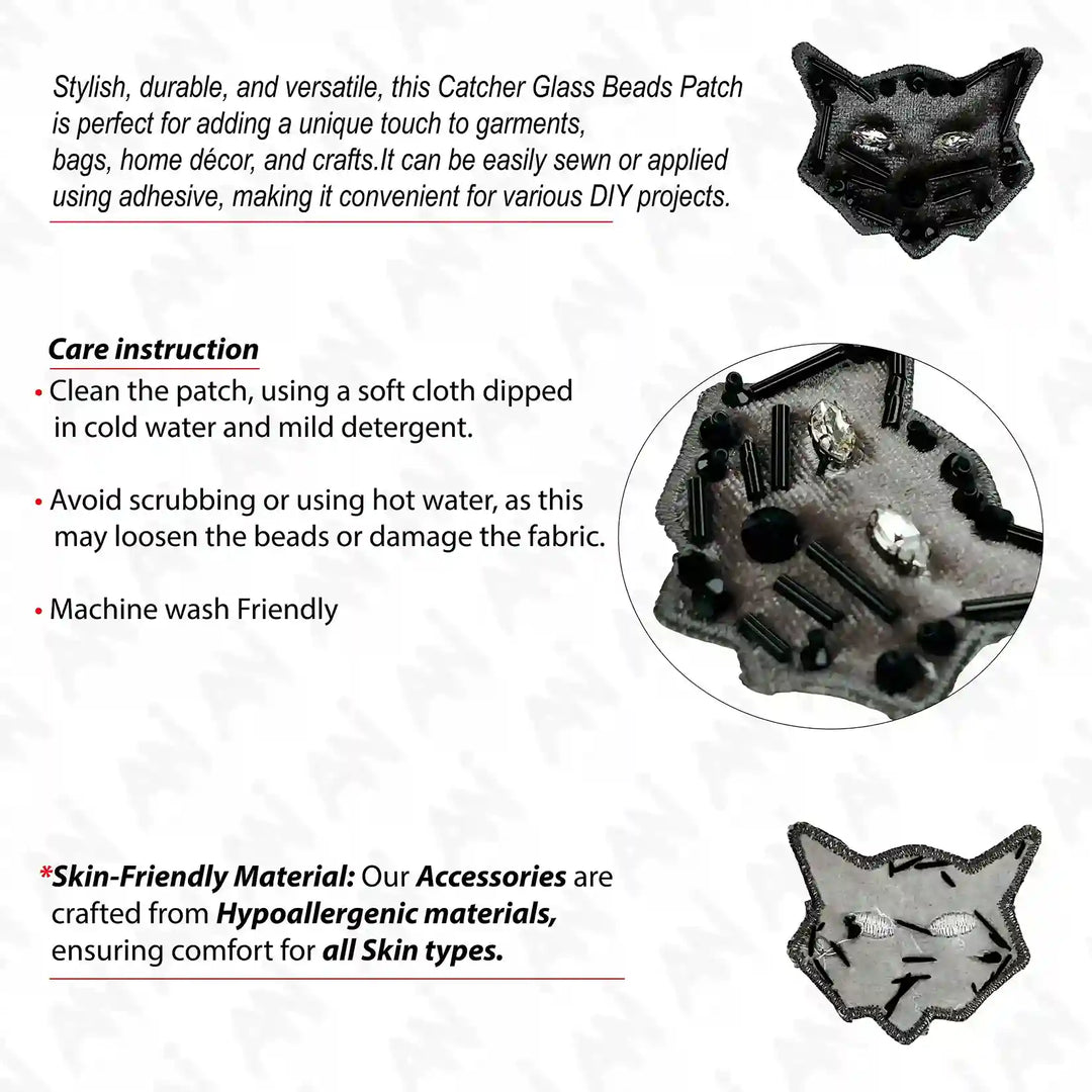 Cat Inspire Beads Patch