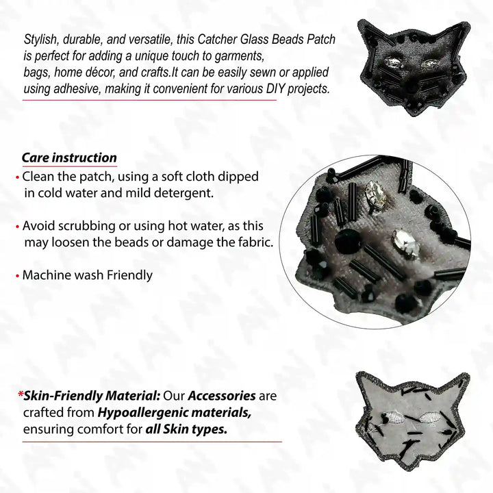 Cat Inspire Beads Patch