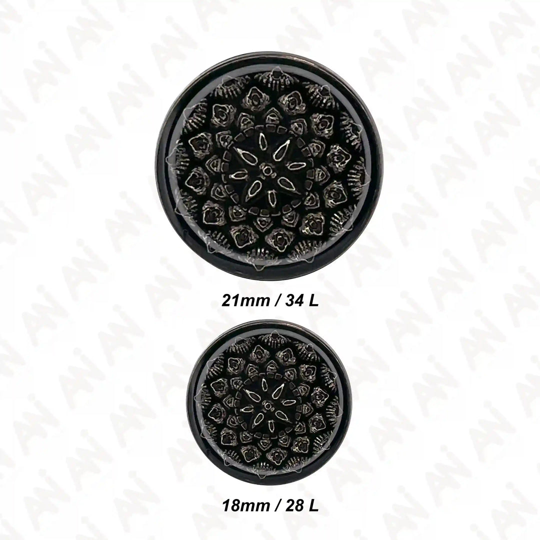 Embossed Inspire Metal Button