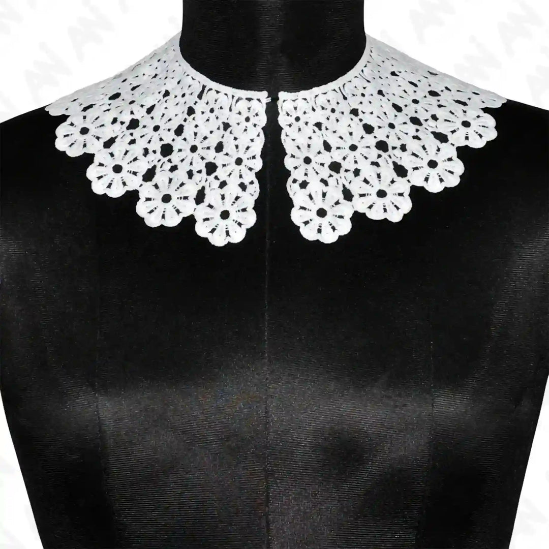 Flowing Floral Lace Neck Collar Big & Small | Small for Kids