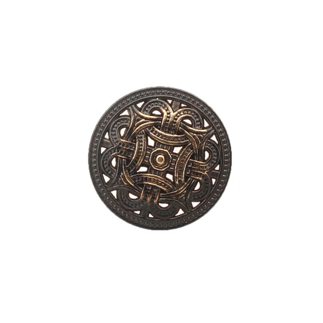 Intricate Viking Shield Design Metal Button Pack of (6 Big + 6 Small)