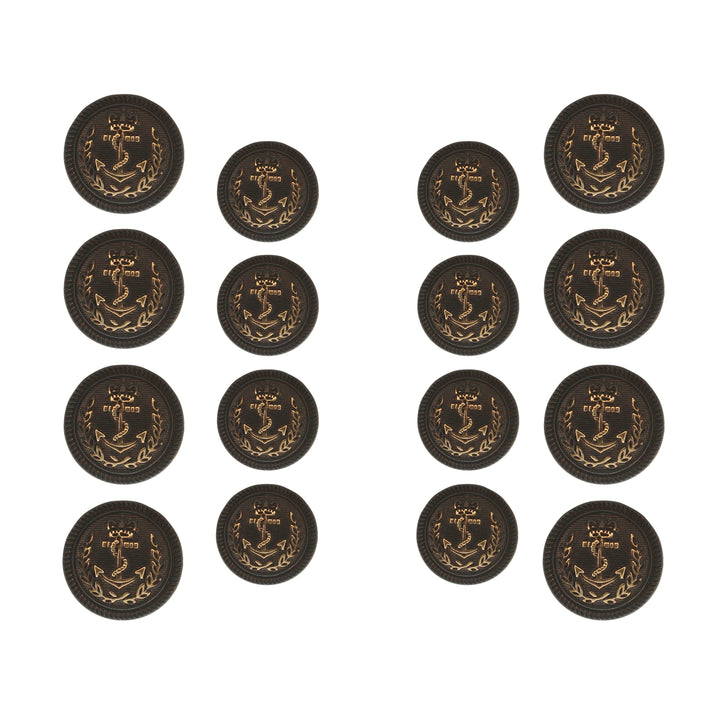 Anchor Style Metal Buttons