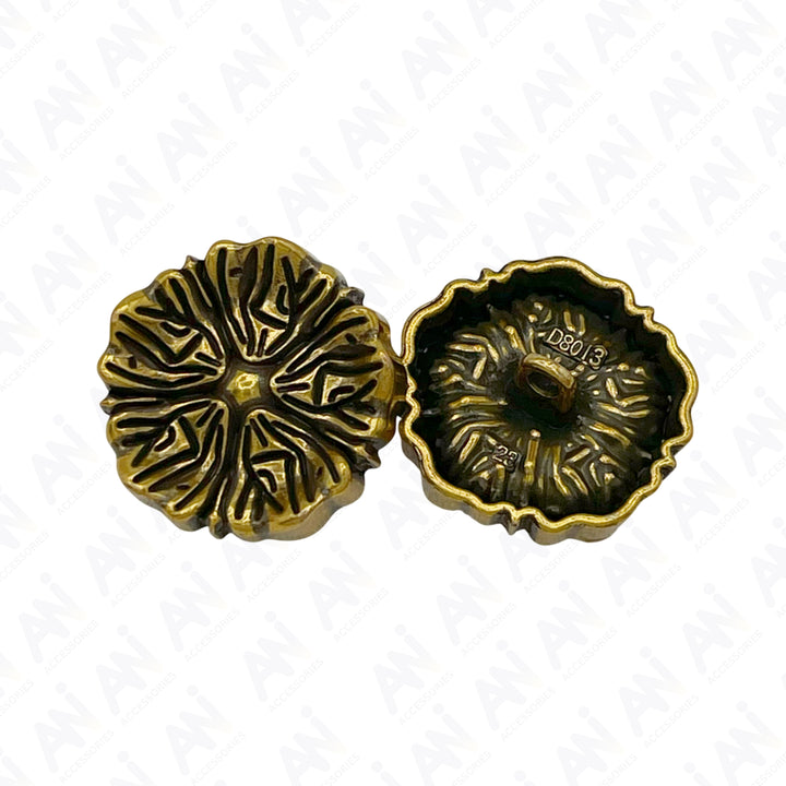 Blooming Beauty Metal Buttons