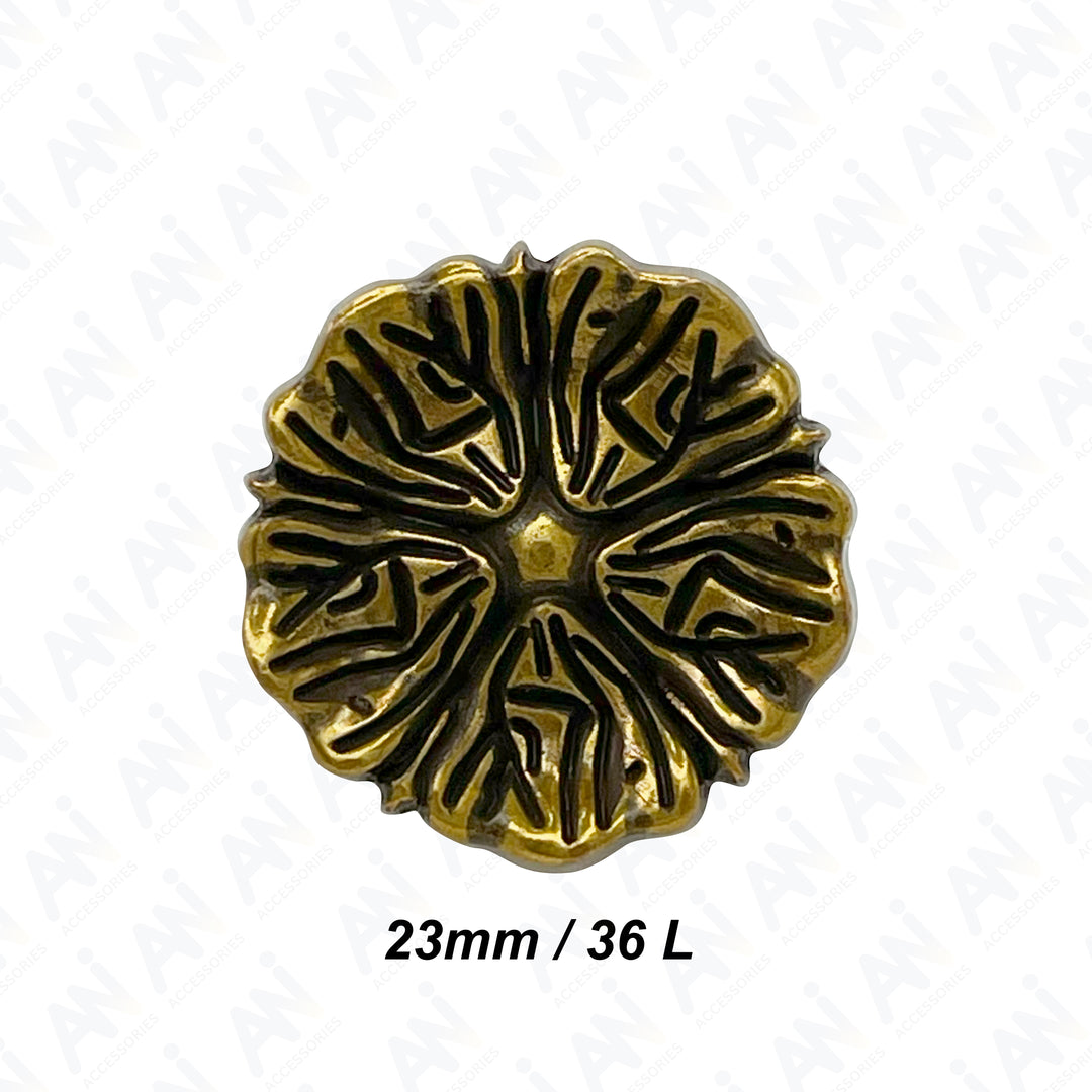 Blooming Beauty Metal Buttons