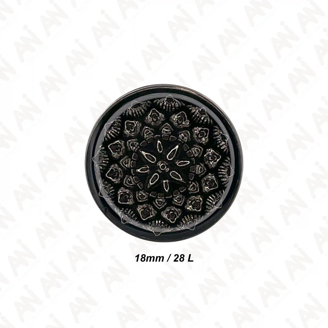 Embossed Inspire Metal Button