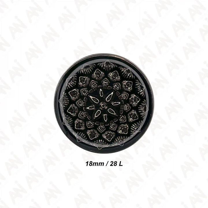 Embossed Inspire Metal Button