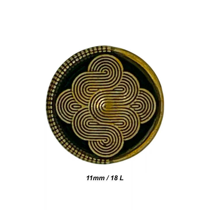 Intricate Line 11mm Shirt Button