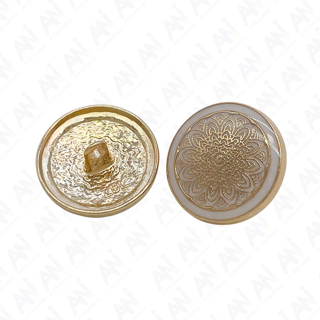 Mandala Metal Button