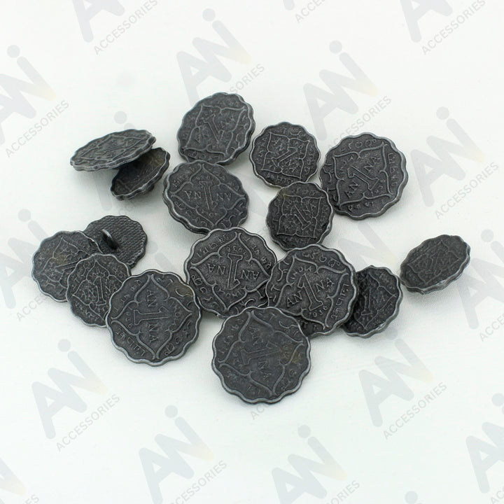 1 Anna Metal Coin Buttons