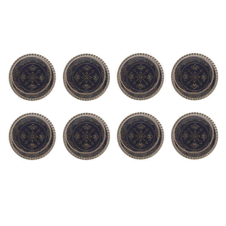 Ornate Snowflake Metal Buttons ( Pack of 8 Buttons)