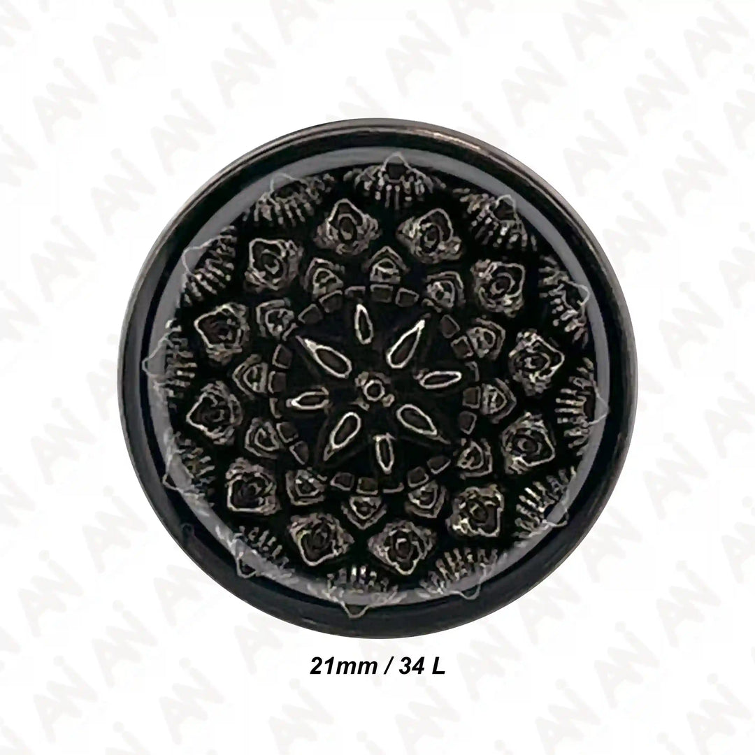 Embossed Inspire Metal Button